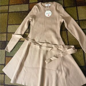 Tan Kids Dress